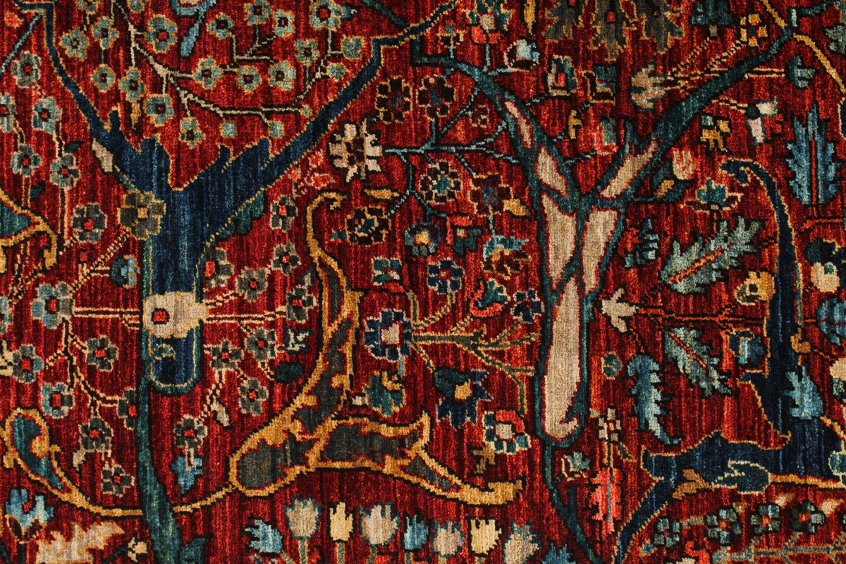 3x5 Rust and Multicolor Anatolian Traditional Rug