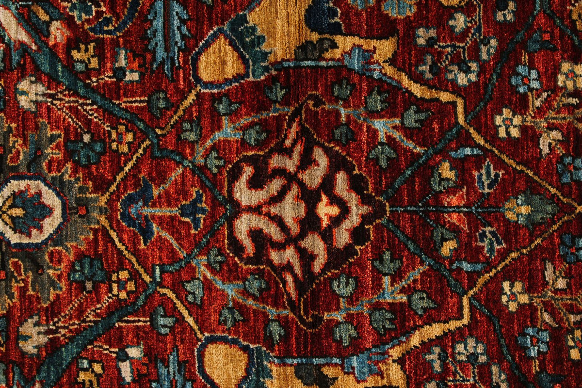 3x5 Rust and Multicolor Anatolian Traditional Rug