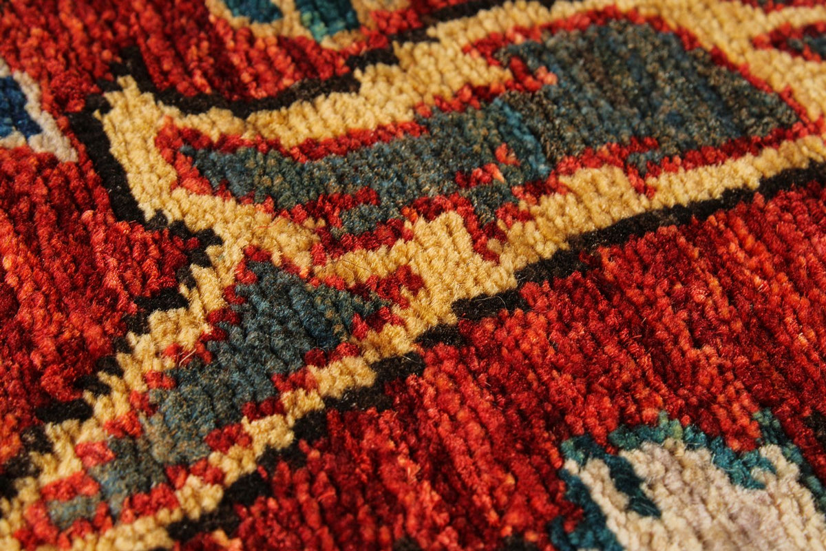 3x5 Rust and Multicolor Anatolian Traditional Rug