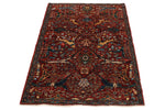 3x5 Rust and Multicolor Anatolian Traditional Rug