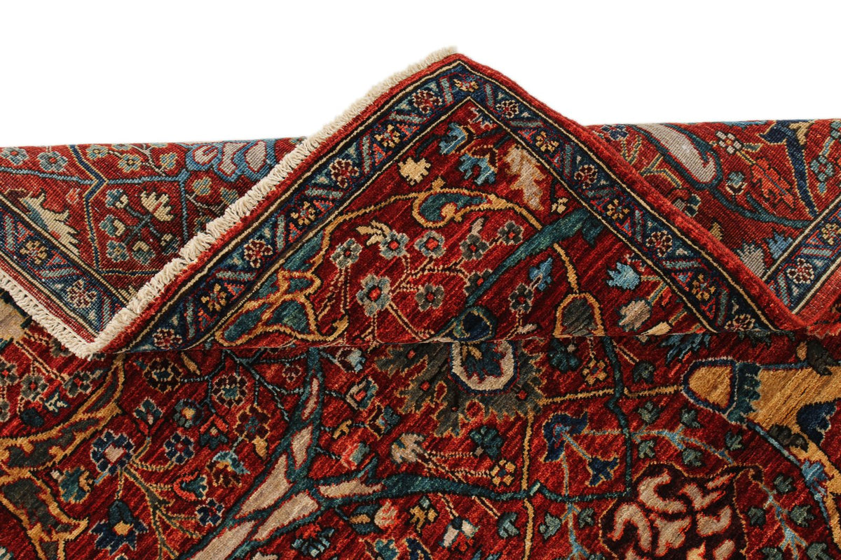 3x5 Rust and Multicolor Anatolian Traditional Rug