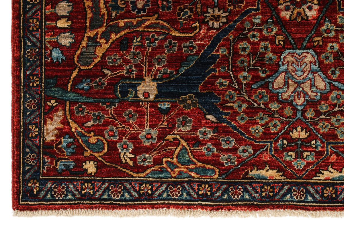3x5 Rust and Multicolor Anatolian Traditional Rug