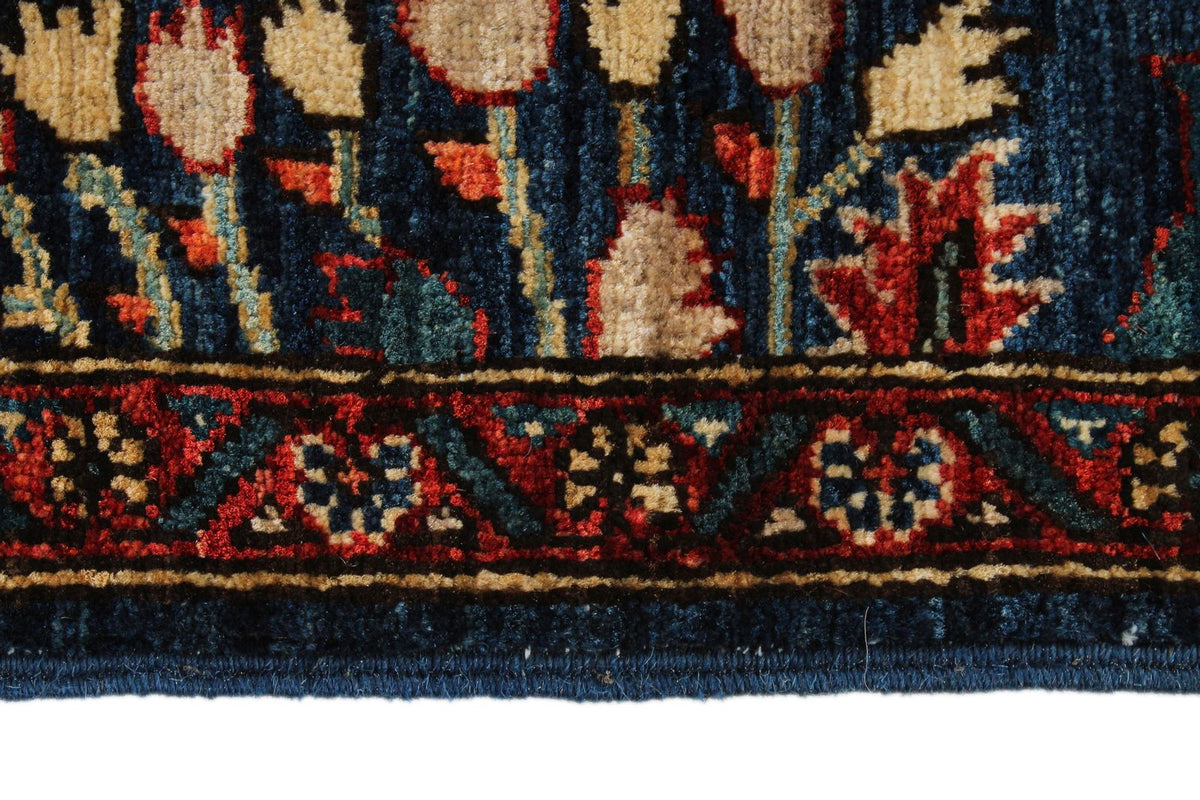 3x5 Navy and Multicolor Anatolian Traditional Rug