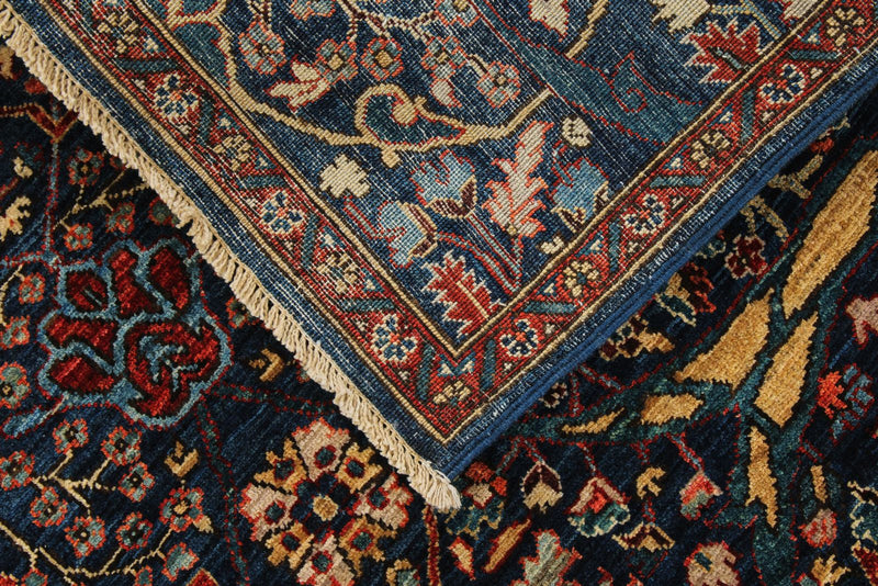 3x5 Navy and Multicolor Anatolian Traditional Rug