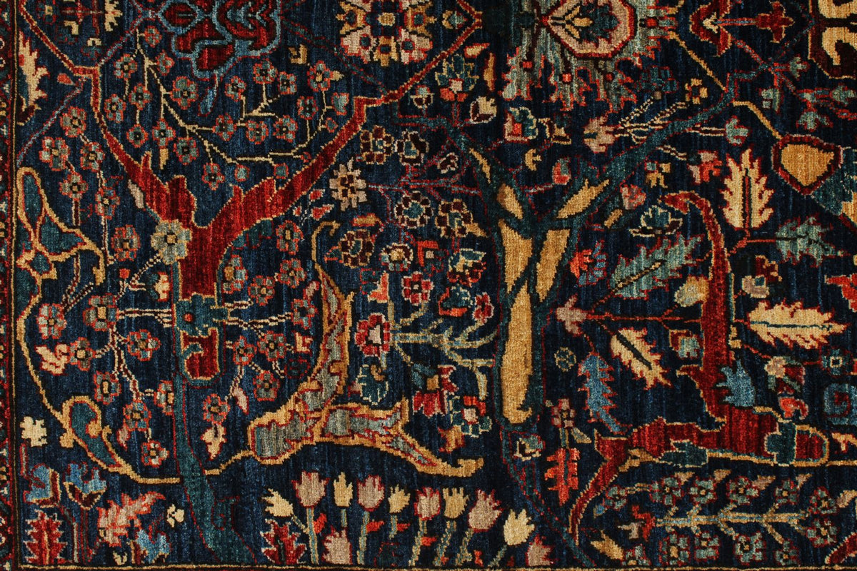 3x5 Navy and Multicolor Anatolian Traditional Rug