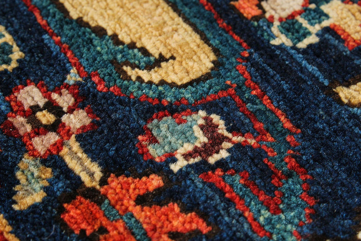 3x5 Navy and Multicolor Anatolian Traditional Rug
