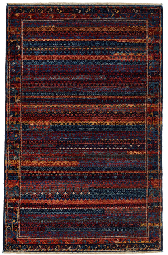 3x5 Multicolor Traditional Rug