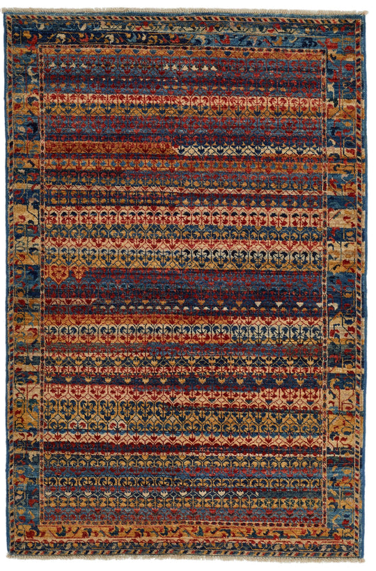 3x5 Multicolor Traditional Rug