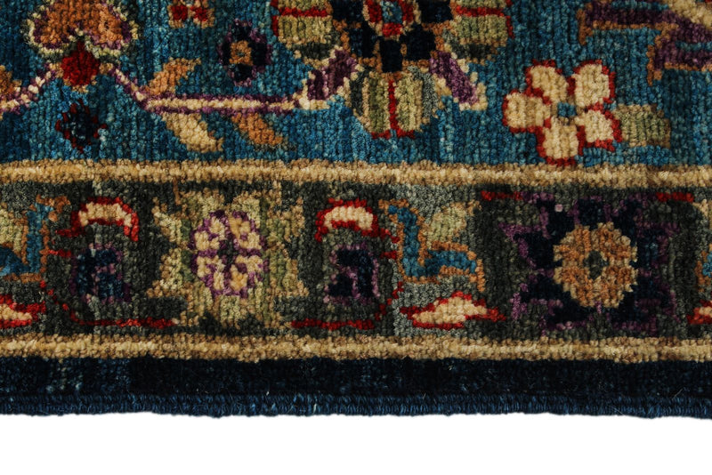 8x10 Navy and Blue Anatolian Traditional Rug