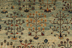 9x12 Green and Blue Anatolian Traditional Rug