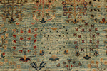 9x12 Green and Blue Anatolian Traditional Rug