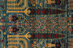 3x5 Blue and Multicolor Traditional Rug