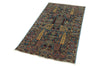 3x5 Blue and Multicolor Traditional Rug