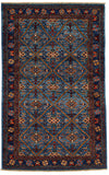 3x5 Blue and Navy Traditional Rug