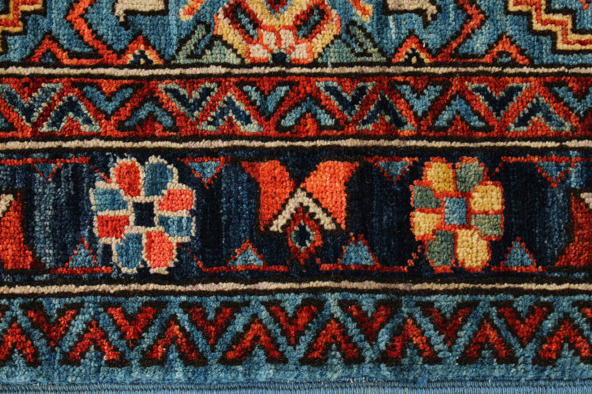 3x5 Blue and Navy Traditional Rug