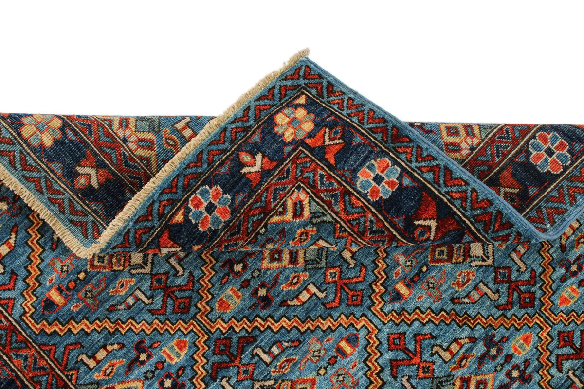 3x5 Blue and Navy Traditional Rug