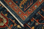 5x8 Navy and Multicolor Anatolian Traditional Rug