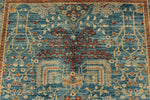 5x7 Blue and Multicolor Anatolian Traditional Rug