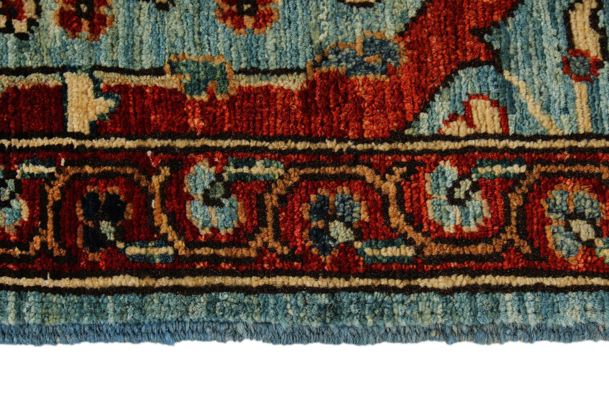 5x7 Blue and Multicolor Anatolian Traditional Rug
