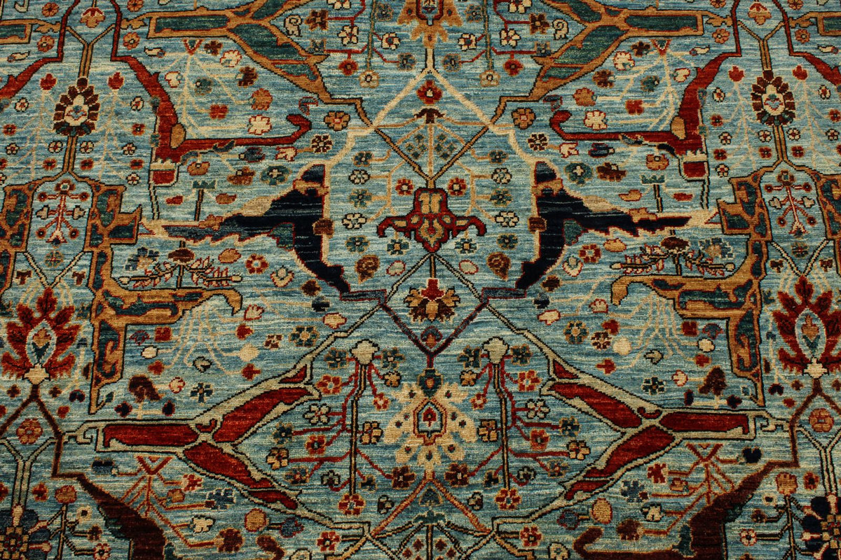 5x7 Blue and Multicolor Anatolian Traditional Rug