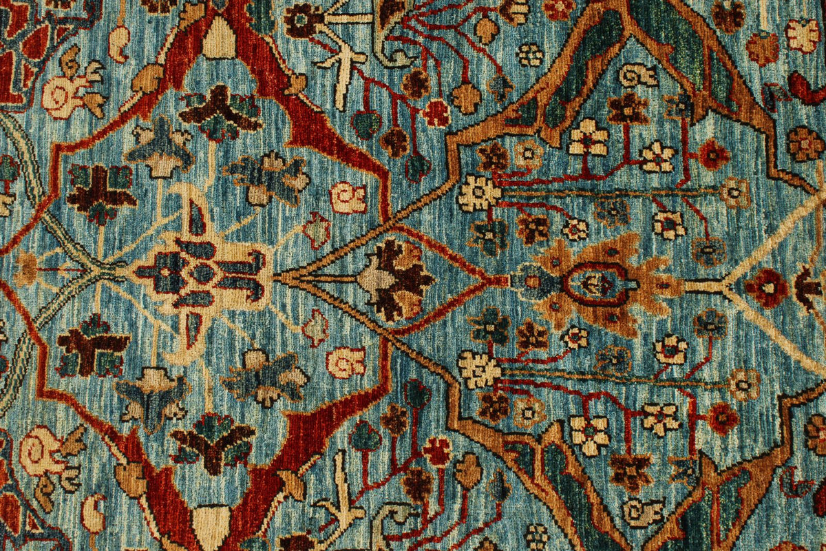 5x7 Blue and Multicolor Anatolian Traditional Rug