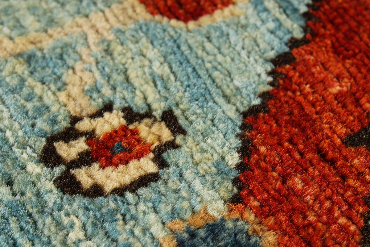 5x7 Blue and Multicolor Anatolian Traditional Rug