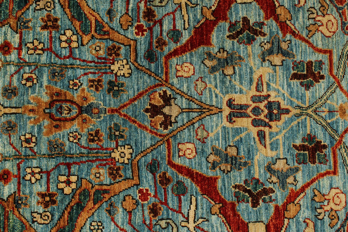 5x7 Blue and Multicolor Anatolian Traditional Rug