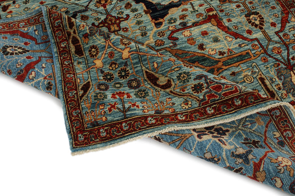 5x7 Blue and Multicolor Anatolian Traditional Rug