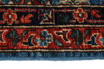 3x5 Blue and Rust Traditional Rug