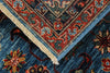 3x5 Blue and Rust Traditional Rug