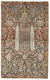 3x5 Gray and Multicolor Turkish Oushak Rug