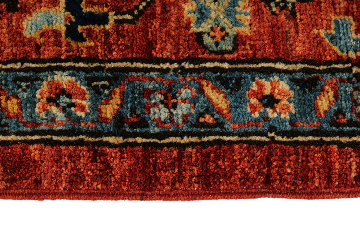 5x8 Rust and Multicolor Anatolian Traditional Rug