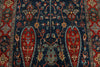 5x9 Navy and Rust Anatolian Traditional Rug