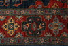 5x9 Navy and Rust Anatolian Traditional Rug