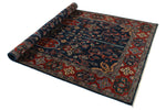 5x9 Navy and Rust Anatolian Traditional Rug