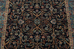 5x8 Navy and Blue Anatolian Traditional Rug