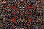 5x7 Navy and Red Anatolian Traditional Rug