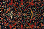 5x7 Navy and Red Anatolian Traditional Rug