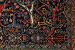 5x7 Navy and Red Anatolian Traditional Rug