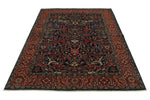 5x7 Navy and Red Anatolian Traditional Rug