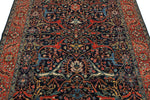 5x7 Navy and Red Anatolian Traditional Rug