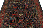 5x7 Navy and Red Anatolian Traditional Rug