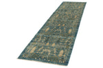 3x10 Blue and Ivory Anatolian Traditional Runner