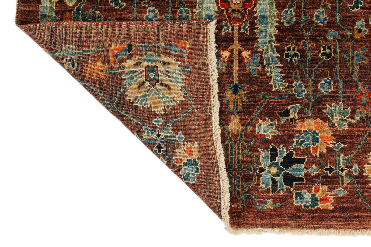 3x12 Brown and Multicolor Traditional Runner