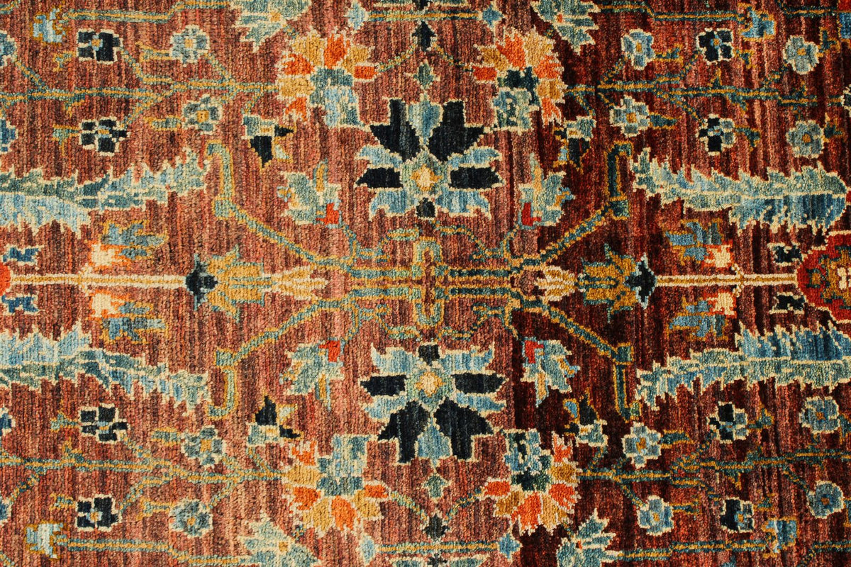 3x12 Brown and Multicolor Traditional Runner