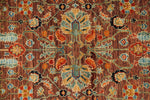 3x12 Brown and Multicolor Traditional Runner