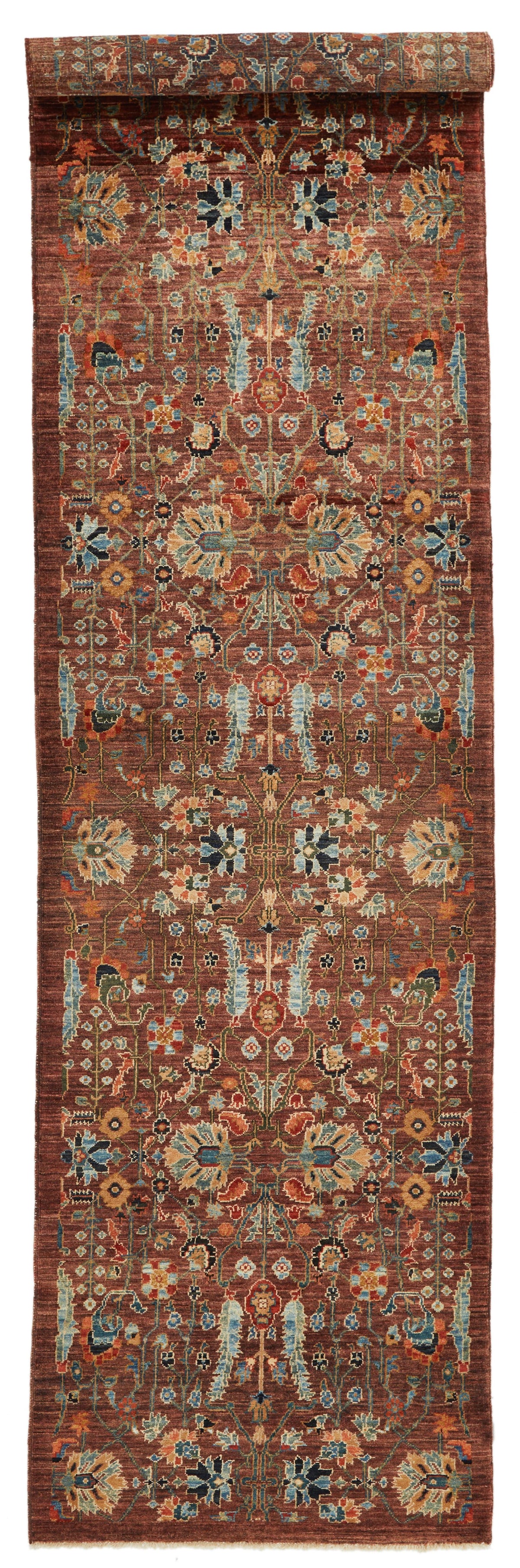 3x12 Brown and Multicolor Traditional Runner