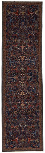 3x11 Navy and Red Anatolian Traditional Runner