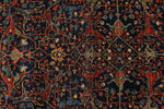 3x11 Navy and Red Anatolian Traditional Runner