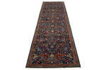 3x11 Navy and Red Anatolian Traditional Runner